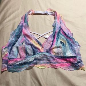 PINK lace bralette